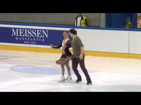 ISU 2014 Jr Grand Prix Dresden Free Dance Tina GARABEDIAN / Alexandre LALIBERTE ARM