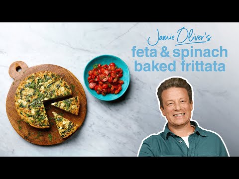 Jamie Oliver's Feta & Spinach Baked Frittata