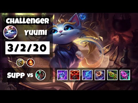 Yuumi 11.12 Gameplay Challenger Replay S11 Support (3/2/20) - KOREAN