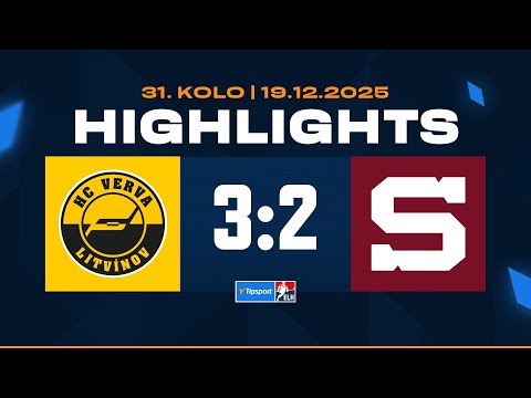 Highlights | HC Verva Litvínov vs. HC Sparta Praha 3:2 | 19.12.2025