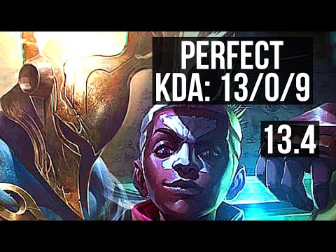 PANTHEON vs EKKO (MID) | 13/0/9, Legendary, Rank 8 Panth | TR Grandmaster | 13.4
