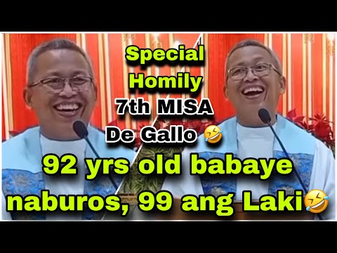 December 22, 2022 Naburos Tiguwang na 92 Yrs old ang lalaki 99 🤣 | Fr Ciano Ubod