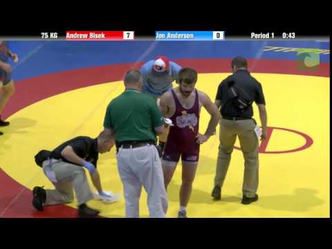 75 KG Finals (1 of 2) - Andrew Bisek vs. Jon Anderson