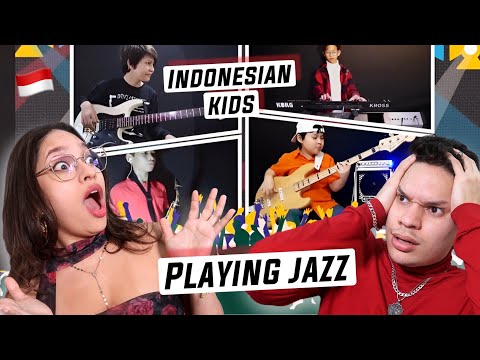 How are INDONESIAN Kids this TALENTED! Latinos react to 5 Indonesian Kids Play Fusion Jazz