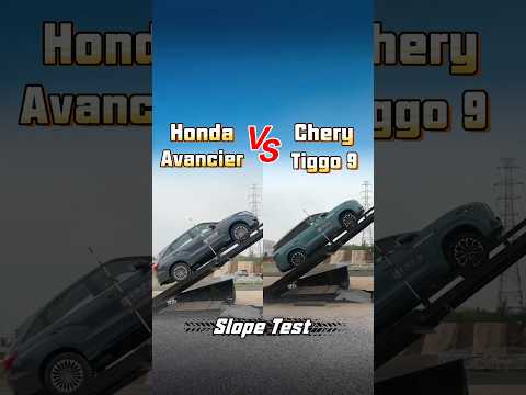 Honda Avancier vs Chery Tiggo 9 Slope Test#honda #chery #offroad #suv