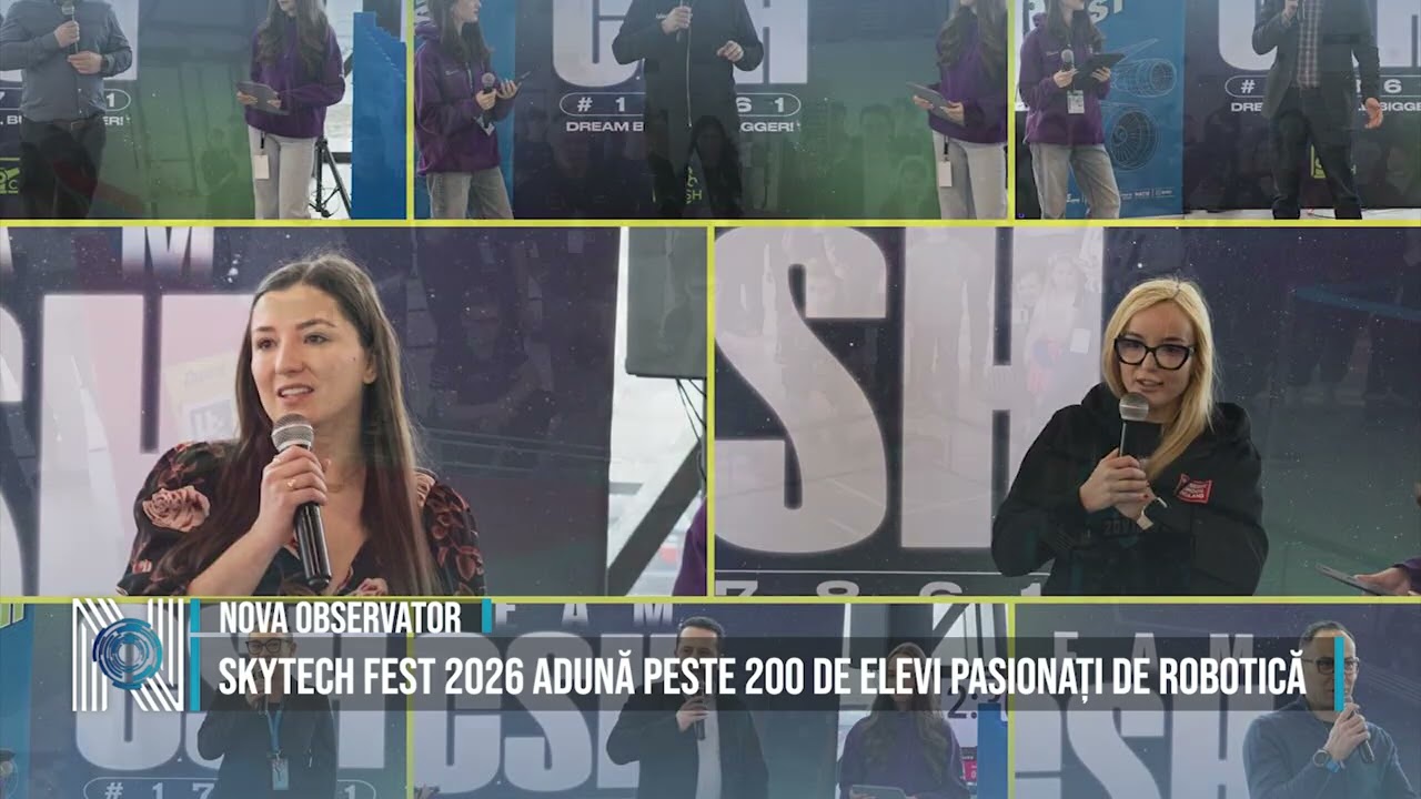 Skytech Fest 2026 adună peste 200 de elevi pasionați de robotică
