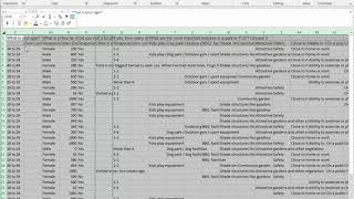 Cleaning Downloaded Survey Data in Excel 1