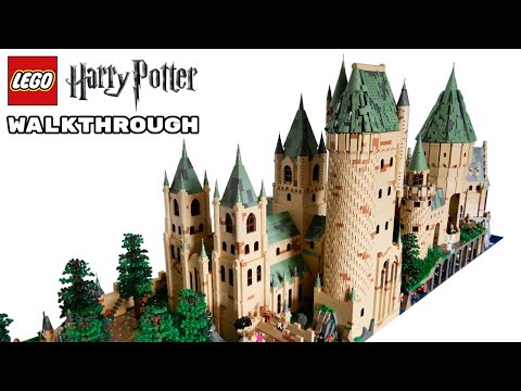 Huge Lego Harry Potter Hogwarts Castle MOC | Full Walkthrough