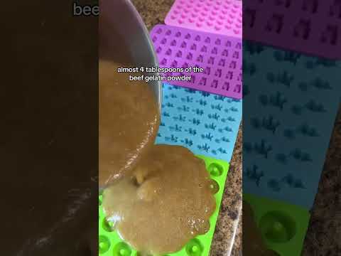 easy at home beef gelatin, Gummies