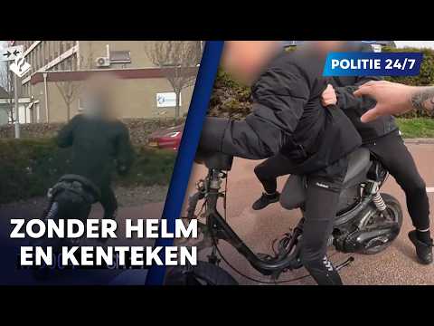 Politie 24/7 l Vluchten op scooter