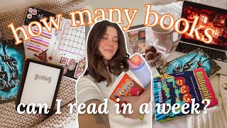 finishing as many books as possible in a week | TBR catch up chatty vlog