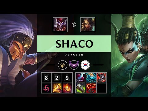 Shaco Jungle vs Nidalee - KR Master Patch 25.18