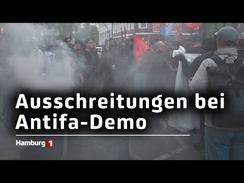 Antifa solidarisiert sich mit Lina E.: Demo und Randale in der Schanze