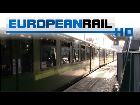 Iarnród Éireann Irish Rail DART 8100 EMU 8130 + 8125 departs Dublin Connolly Station