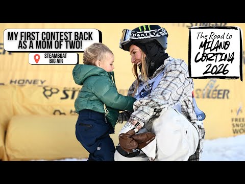FIRST DOUBLE CORK IN 4 YEARS! First Contest As Mom Of Two | Jamie Anderson Big Air Olympic Qualifier