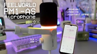 FEELWORLD PM1AS Mic Review 🎙️ BEST BUDGET Setup for Podcasts, Gaming & Content Creation? ❤︎ Emmy Lou