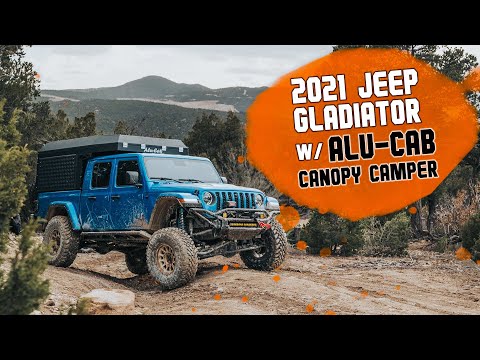 2021 Jeep Gladiator with Alu-Cab Canopy Camper