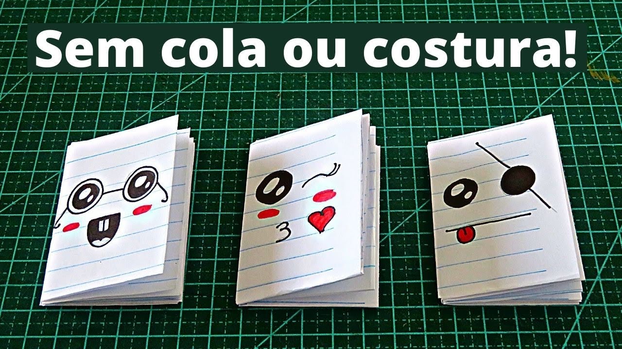Como fazer caderninho sem cola usando folha de caderno (fácil e rápido!) | Pricity