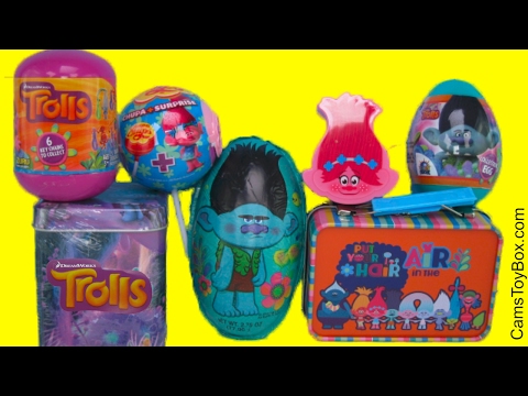 Dreamworks Trolls Surprise Easter Egg Blind Bag Series 2 1 Chocolate Tin Box Poppy Branch Lollipop Video