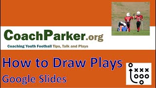 Drawing Youth Football Plays in Google Slides for Youth Football Playbook - How to Draw Plays