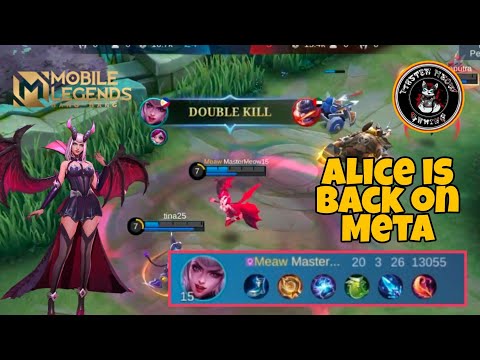 MLBB || Alice Best Lifesteal build || MasterMeow Gaming