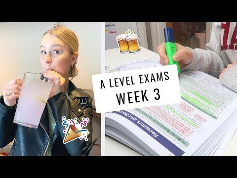 MY LAST WEEK OF A LEVEL EXAMS! (can i get a woo yeah)