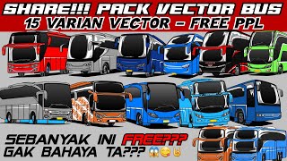 Download lagu SEBANYAK INI FREE😱⁉️ SHARE 15 VARIAN VECTOR BUS ‼️ FREE COY 🤩😋 || #vectorbus #busmania #vectorbus mp3