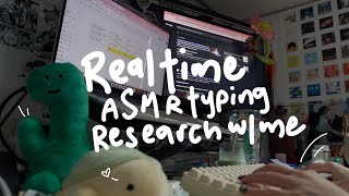 STUDY WITH ME 💚 1H, Realtime, No Music, Typing 🎧