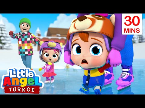 Can Bebek, Buz Pateni Ve Keyifli Kar Aktiviteleri | Eğlenceli Çocuk Şarkıları | Little Angel Türkçe