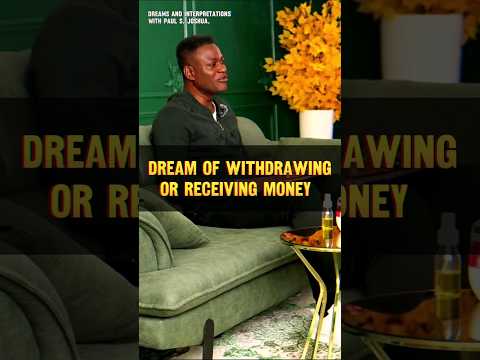 DREAM OF WITHDRAWING OR RECEIVING MONEY #spiritual #dreaminterpretation #dream