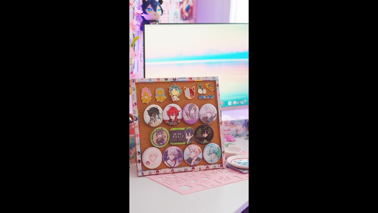 How to display pins and can badges on your desk!