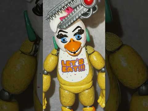 FNAF GLAMROCK CHICA Re-Boxed into CHICA! Unboxing STOP MOTION Animation #fnaf #stopmotion #animation