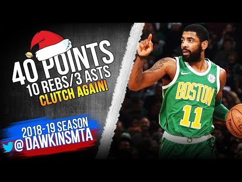 Kyrie Irving Full Highlights in 2018 Christmas Celtics vs 76ers   40 Pts CLUTCH!  FreeDawkins