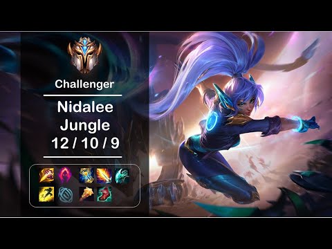 [4K] LOL Challenger Nidalee Jungle (12/10/9) Ep362