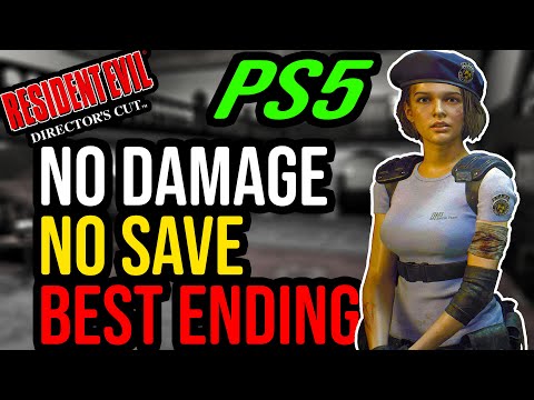 Resident Evil 1 PS5 - Jill Original; Best Ending, No Damage / No Save Walkthrough w/commentary