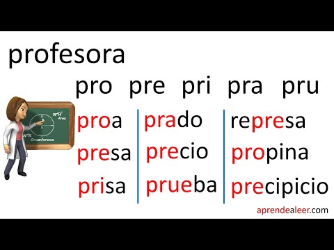 Silabas pra pre pri pro pru para niños