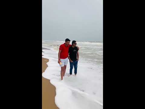 Kumar Kundan at Puri beach in the state of Odisha.