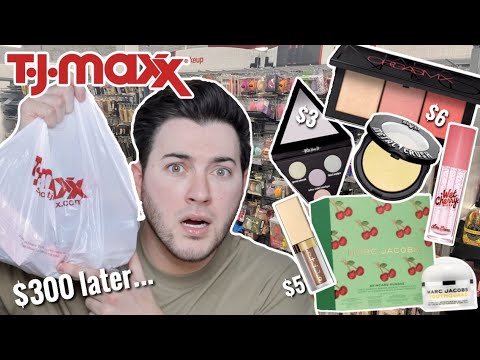 I WENT ON A MASSIVE TJ MAXX SHOPPING SPREE! Expired Makeup Try on Haul