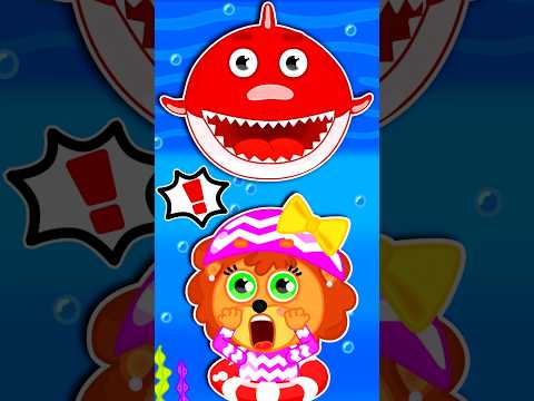 Peque&ntilde;o Leon | Tibur&oacute;n rojo y azul | Dibujos animados | Video Para Ni&ntilde;os