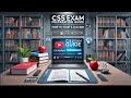 CSS Exam Preparation Ultimate Guide To Success CSS PLATFORM Lecture 1