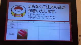 スシローのアナウンス