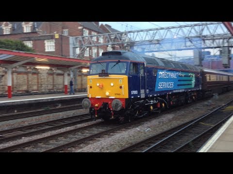 DRS Class 57003 & 47818 on the 'Northern Belle' 30/8/2013