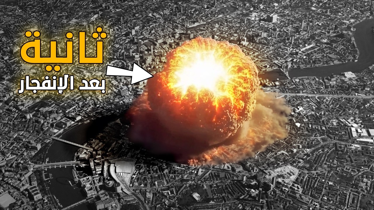 شاهد ماذا فعلت القنبلة الذرية بهيروشيما أثناء إنفجارها !! لحظة بلحظة