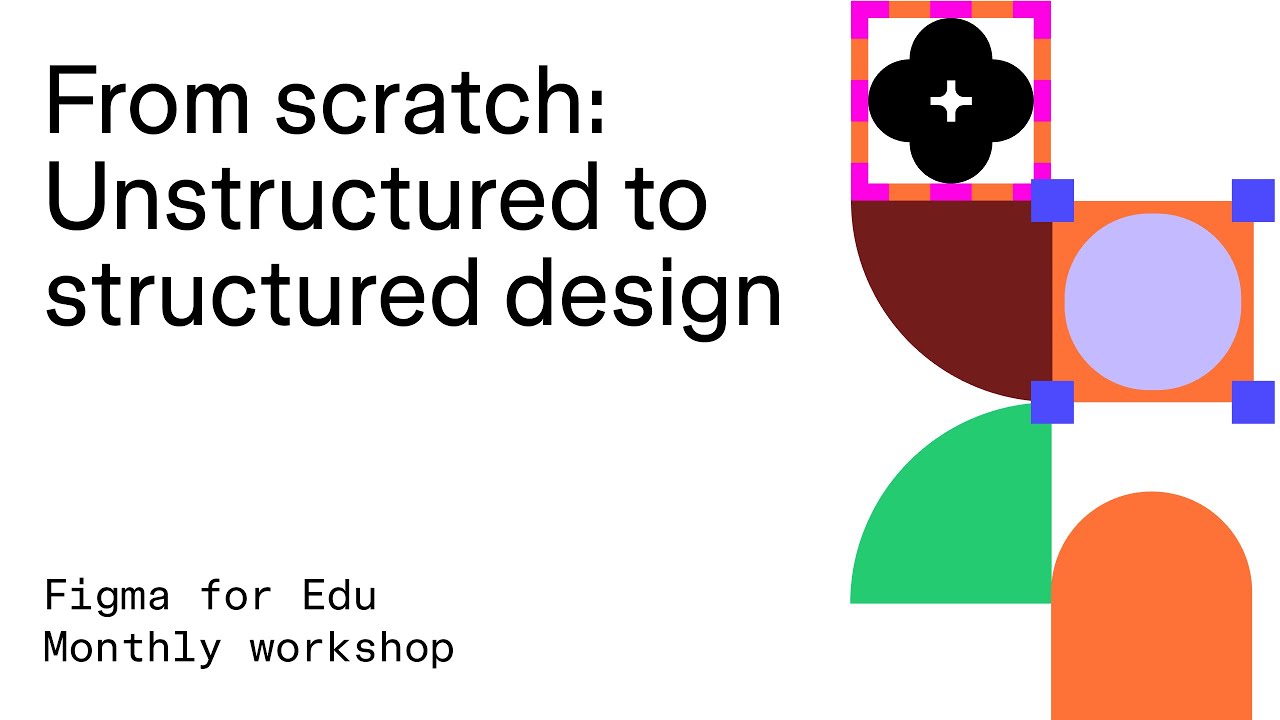Figma for Edu: Figma from scratch: Unstructured to structured design
