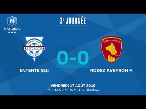 J3 : Entente SSG – Rodez Aveyron F. (0-0), le résumé I National FFF 2018-2019