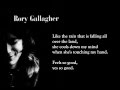 Just the smile - Rory Gallagher (lyrics on screen)