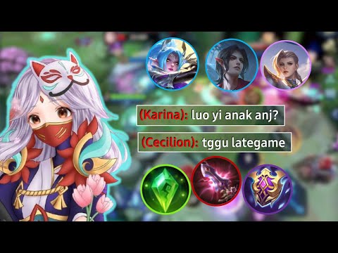 LUO YI HARD CARRY!! DOUBLE STUN SMASH THE ENEMY - LUO YI TOP 1 GLOBAL 2022 - MOBILE LEGENDS