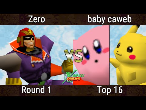 Xanadu Origins - Zero (Captain Falcon) Vs. baby caweb (Pikachu, Kirby) Smash Bros - SSB64