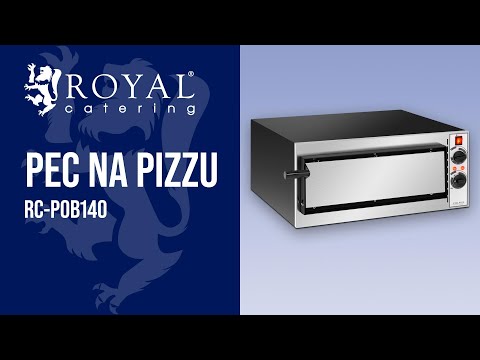 Video - Tovar z druhej ruky Elektrická pec na pizzu - 1 x 32 cm - 1 komora - 1600 W - 230 V - manuálna - Royal Catering
