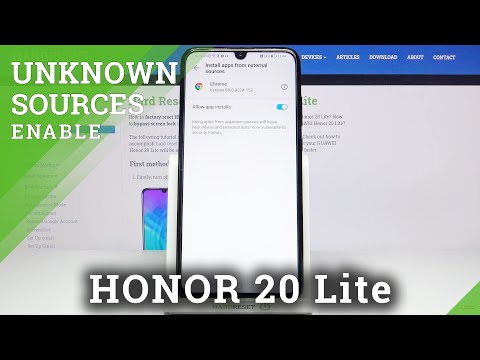 How to Enable Unknown Sources on HUAWEI Honor 20 Lite– Allow Apps Installation